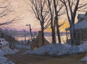 Horace Champagne: SUNSET, STE-PETRONILLE (QUEBEC)