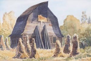 Margaret Dorothy Shelton: OLD BARN, HAYING SEASON