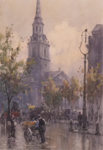 Frederic Marlett Bell-Smith: ST. MARTIN IN THE FIELDS CHURCH, LONDON