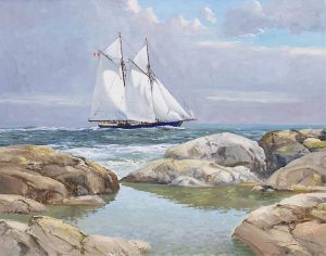 Duncan Mackinnon Crockford: BLUENOSE, OFF PEGGY’S COVE