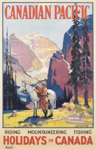 Canadian Pacific Vintage Poster: HOLIDAYS IN CANADA Artist: Leonard Richmond [1889-1965]