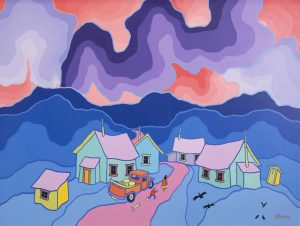 Ted Harrison: QUIET VILLAGE