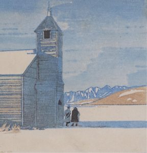 Walter Joseph Phillips: CHURCH AT MORLEY, ALBERTA