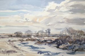 Brent R. Laycock: HIGHWOOD RIVER IN WINTER