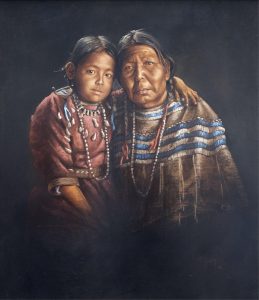 Vilem Zach: MRS. TWO GUNS WHITECALF AND DAUGHTER