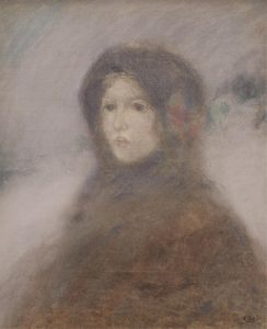 Charles Ernest de Belle: PORTRAIT OF A YOUNG GIRL