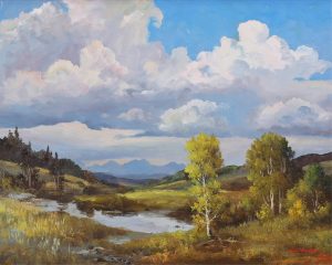 Duncan Mackinnon Crockford: STORM IN THE FOOTHILLS, DEWINTON, ALBERTA