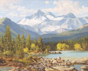 Duncan Mackinnon Crockford: GOAT MOUNTAIN AND LOWER SPRAY LAKE, ALBERTA