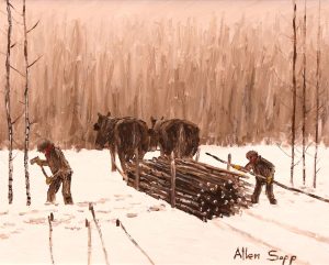 Allen Sapp: GATHERING WOOD