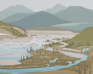 George Weber: NORTH SASKATCHEWAN RIVER FLATS, BIGHORN, ALBERTA