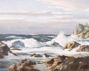 Duncan Mackinnon Crockford: STORM AFTERMATH – SCENE NORTH OF BELLE COTE BEACH, N.S.