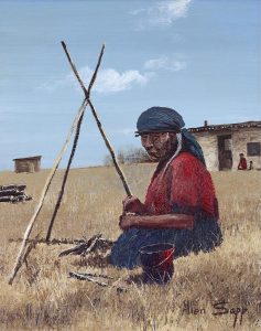 Allen Sapp: LIGHTING FIRE TO MAKE SOME TEA