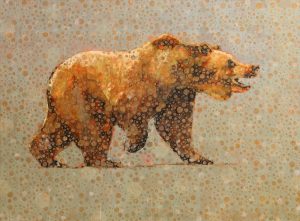 Les Thomas: ANIMAL PAINTING #014-1138 (GRIZZLY)