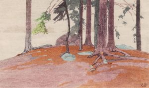 Walter Joseph Phillips: RAIN, LAKE OF THE WOODS