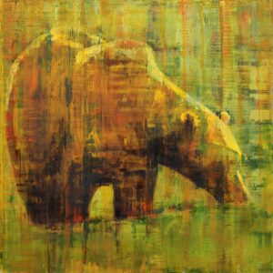 Les Thomas: ANIMAL PAINTING #10-0023 (GRIZZLY)