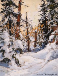 Horace Champagne: NAPLES YELLOW SKY (CAMP MERCIER, PARC DES LAURENTIDES, QUEBEC)