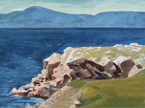 Alan Caswell Collier: WHITE POINT, CAPE BRETON ISLAND N.S. (ACROSS ASPY BAY TO SUGAR LOAF MT.)