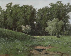 Homer Ransford Watson: SPRING BLOSSOMS BY A WOODLAND GLADE