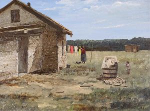 Allen Sapp: HANGING UP CLOTHES
