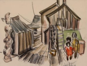 Andre Charles Bieler: JAPANESE FISHING VILLAGE