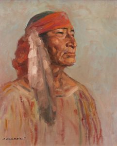 Adam Sherriff Scott: PORTRAIT WITH EAGLE FEATHER