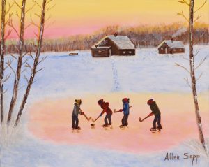 Allen Sapp: THE BOYS ARE PLAYING HOCKEY