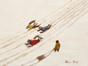 Allen Sapp: KIDS HAVING LOTS OF FUN SLIDING