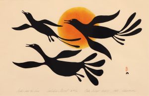 Kenojuak Ashevak: BIRDS OVER THE SUN