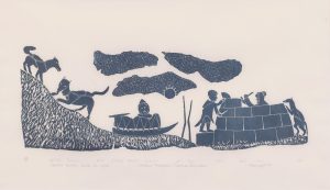 Lukassie Tukalak: Canadian, Puvirnituk (Povungnituk) [1947-2003] CARIBOU HUNTERS BUILD AN IGLOO