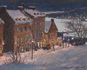 Horace Champagne: LA VIEILLE CALECHE (RUE ST-DENIS, VIEUX QUEBEC)