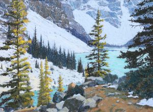 Horace Champagne: LAST RAYS OF SUN, MORAINE LAKE