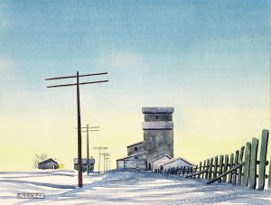 Robert Newton Hurley: ELEVATORS AT DUSK