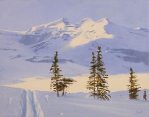 Ted Raftery: MORNING SUN NEAR COLUMBIA ICEFIELDS