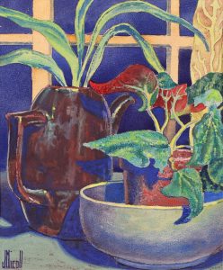 James McLaren (Jim) Nicoll: STILL LIFE WITH POTTED PLANTS