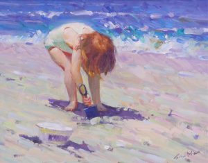 Mian Situ: BEACH SCENE – GIRL WITH SAND PAIL AND SHOVEL