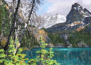 Horace Champagne: BRIDAL VEIL FALLS IN JUNE (LAKE O’HARA, YOHO NAT. PK., BRITISH COLUMBIA)