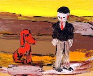 Gunnar Löberg: WALKING THE DOG ON THE BEACH