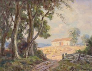 Adam Sherriff Scott: LANDSCAPE WITH FARMHOUSE