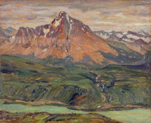 Alexander Young Jackson: MOUNT PELLEE (MT. FITZWILLIAM NOW) AND LAKE LUCERNE B.C.
