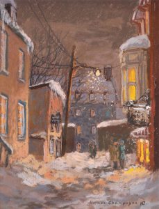 Horace Champagne: NUIT ROMANTIQUE (PETIT HOTEL, RUE STE-URSULES, QUEBEC)