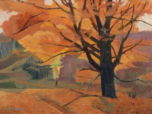 Alan Caswell Collier: AUTUMN TREES, MULMUR TWP – ONTARIO