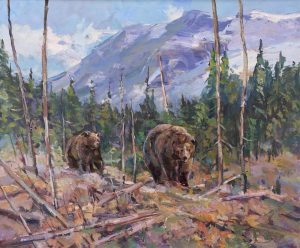 Fred Cameron: WILCOX PASS – OVERLOOKING COLUMBIA ICEFIELD, JASPER