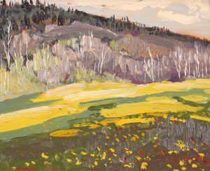 Arthur George Lloy: FIELD WITH DANDELIONS