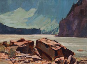 Alan Caswell Collier: FRASER RIVER, ABOVE YALE, BRITISH COLUMBIA