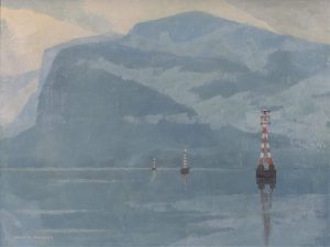 Alan Caswell Collier: THE CROSSING, SKEENA RIVER, B.C.