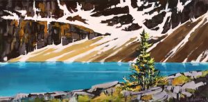 Allan Dunfield: STARK LANDSCAPE (LAKE OESA IN YOHO)