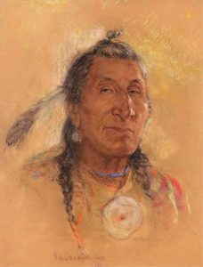 Nicholas de Grandmaison: THE BLOOD INDIAN (KAINAI PORTRAIT)