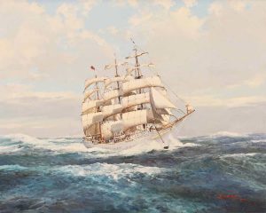 Duncan Mackinnon Crockford: NORWEGIAN SHIP (COAST GUARD TRAINING) CHRISTIAN RADICH
