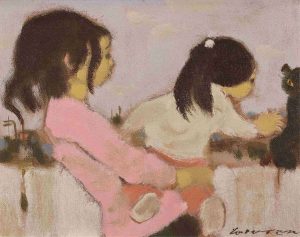 William Arthur Winter: GIRLS WITH CAT