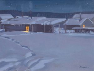 Peter Maxwell Ewart: SNOW BOUND, CLINTON B.C.